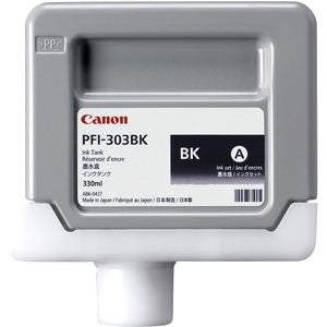 Canon PFI-303BK Dye Black Ink Cartridge, Canon 2958B001AA