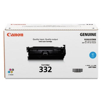 Original/genuine Canon 332 (Canon 6262B012) Toner Cartridge - Cyan
