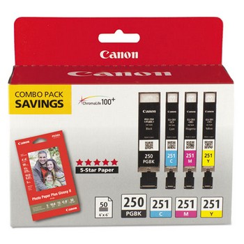 Canon 6497B004 Ink & Paper Combo Pack Ink Cartridge