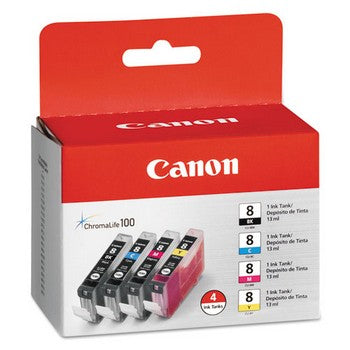 Canon CLI 8 4-Color, Multi Pack Ink Cartridge