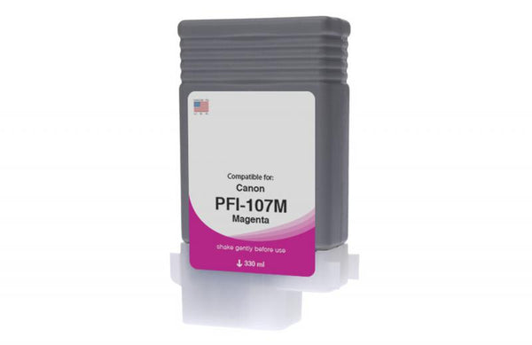 Non-OEM (Compatible) New Magenta Wide Format Ink Cartridge for Canon PFI-107