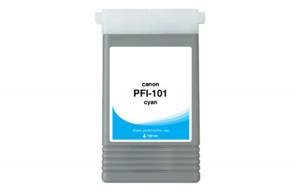 Non-OEM (Compatible) New Cyan Wide Format Ink Cartridge for Canon PFI-101