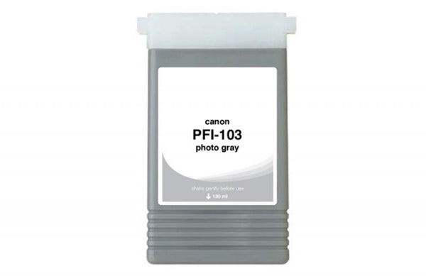 Non-OEM (Compatible) New Photo Gray Wide Format Ink Cartridge for Canon PFI-103