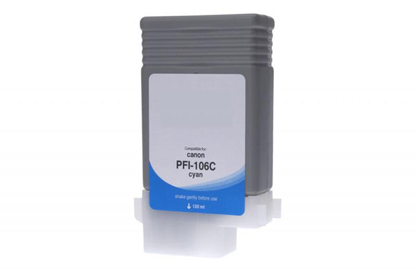 Non-OEM (Compatible) New Cyan Wide Format Ink Cartridge for Canon PFI-106