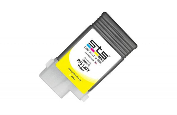 Non-OEM (Compatible) New Yellow Wide Format Ink Cartridge for Canon PFI-120