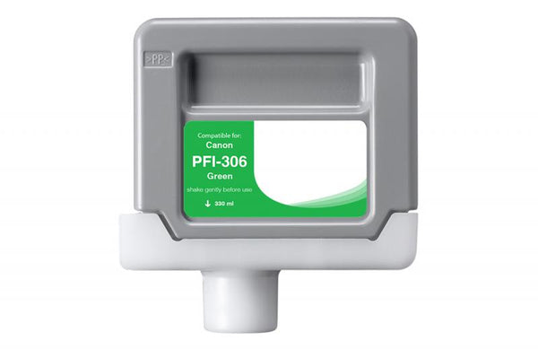 Non-OEM (Compatible) New Green Wide Format Ink Cartridge for Canon PFI-306