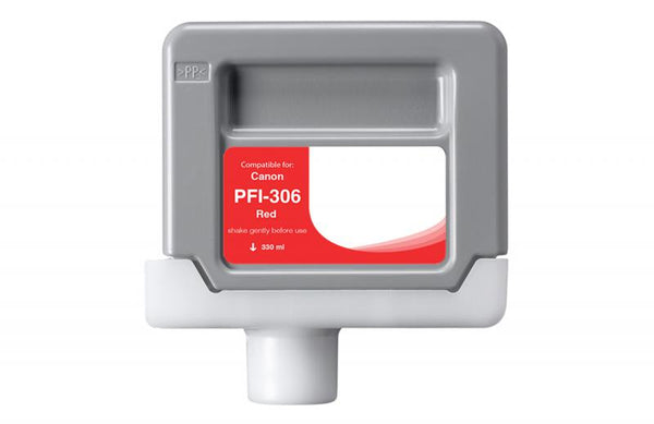Non-OEM (Compatible) New Red Wide Format Ink Cartridge for Canon PFI-306