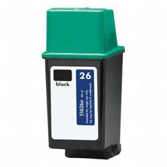Remanufactured/Generic HP 26 (HP 51626A) Ink Cartridge - Black 