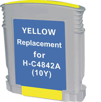 Generic Brand (HP 10) Remanufactured Yellow, High Yield Ink Cartridge, Generic C4842A