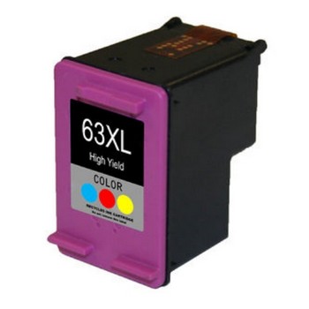 Generic Brand HP 63XL Remanufactured Tri-Color, High Yield Ink Cartridge, Compatible HP F6U63AN 63XL