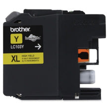 Premium Compatible Brother LC-103Y Yellow, High Yield Ink Cartridges