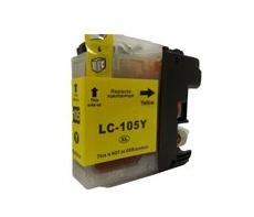 Premium Compatible Brother LC-105Y Yellow, Super High Yield Ink Cartridges