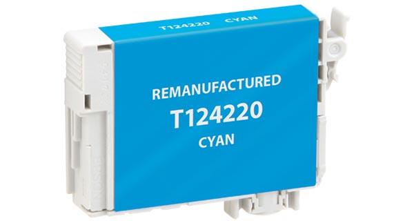 Remanufactured/Compatible Epson T124220 Ink Cartridge - Cyan