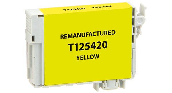 Remanufactured/Compatible Epson T125420 Ink Cartridge - Yellow