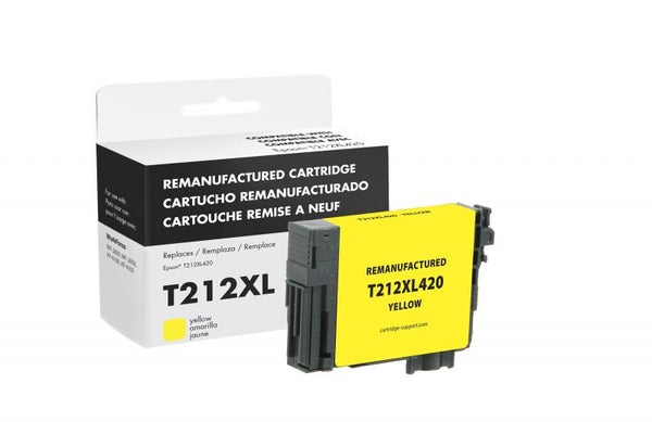 Remanufactured High Capacity Yellow Ink Cartridge for Epson T212XL420