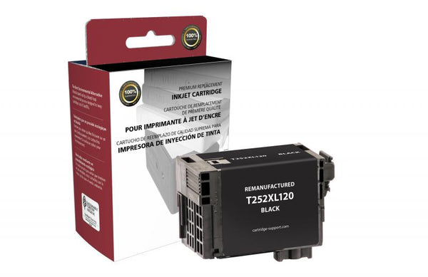 Remanufactured Epson T252XL 120 Ink Cartridge - High Yield Black