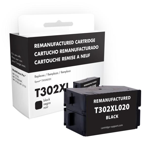EPC Remanufactured High Capacity Black Ink Cartridge for Epson T302XL020