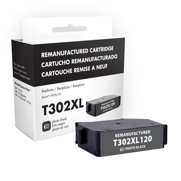 EPC Remanufactured High Capacity Photo Black Ink Cartridge for Epson T302XL120