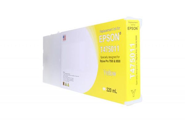 Non-OEM (Compatible) New Yellow Wide Format Ink Cartridge for T475011