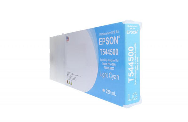 Remanufactured High Capacity Light Cyan Wide Format Ink Cartridge for Epson T544500