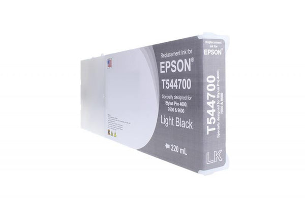 Remanufactured High Capacity Light Black Wide Format Ink Cartridge for Epson T544700