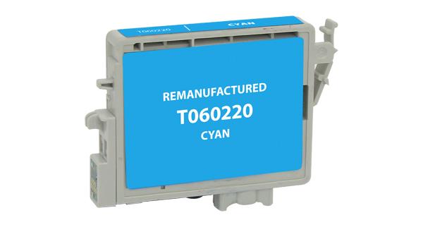 Remanufactured/Compatible Epson T060220 Ink Cartridge - Cyan