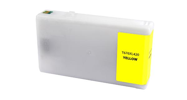 Remanufactured/Compatible Epson T676XL420 Ink Cartridge - Yellow