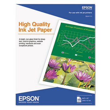 Epson 8.5 x 11 High Quality Inkjet Paper