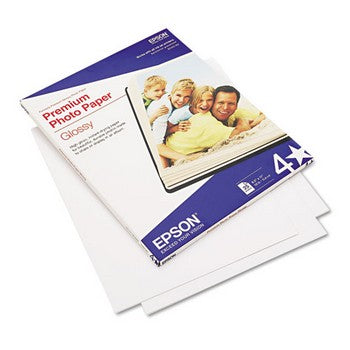 Epson Premium High Gloss Photo Paper, 8.5 x 11in (S042183)