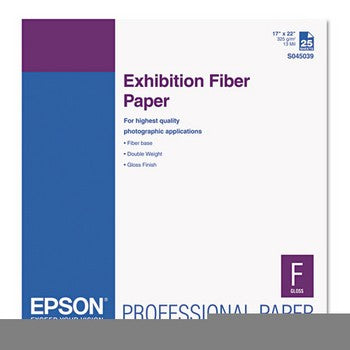 Epson Exhibition Paper 17in x 22in Fiber (S045039)