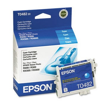 Epson T0482 Cyan Ink Cartridge, Epson T048220