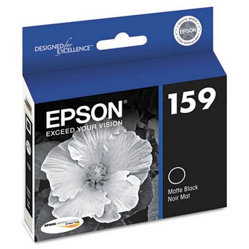 Epson 159 Matte Black, High-Gloss Ink Cartridge, Epson T159820