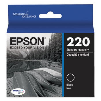 Epson 220 Black, Standard Yield Ink Cartridge, Epson T220120