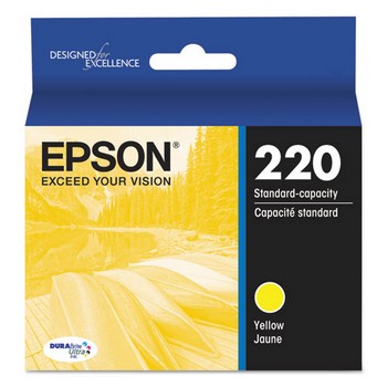 Epson 220 Yellow, Standard Yield Ink Cartridge, Epson T220420