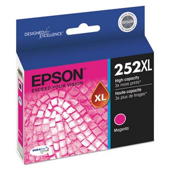 Epson 252XL Magenta, Ultra High Yield Ink Cartridge, Epson T252XL320