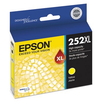 Epson 252XL Yellow, Ultra High Yield Ink Cartridge, Epson T252XL420