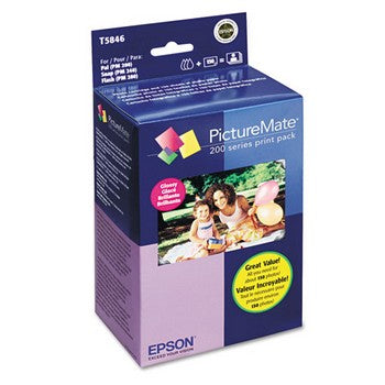 Epson Glossy Picturemate Print Pack, 4 x 6 inch (T5846)