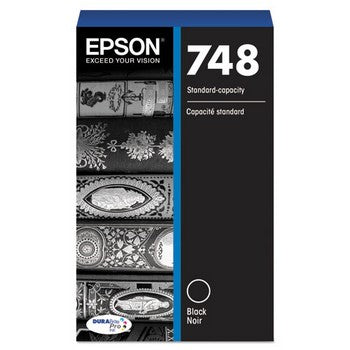 Epson T748 Black, Standard Yield Ink Cartridge, Epson T748120