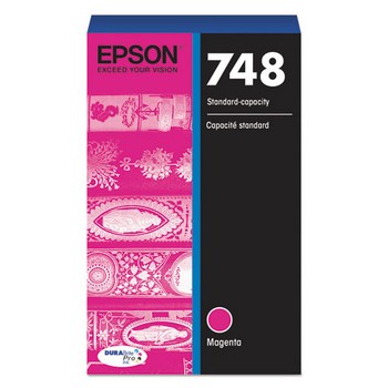 Epson T748 Magenta, Standard Yield Ink Cartridge, Epson T748320