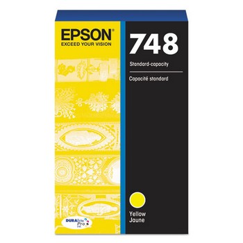 Epson T748 Yellow, Standard Yield Ink Cartridge, Epson T748420