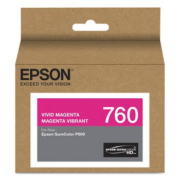 Epson T760 Vivid Magenta, Standard Yield Ink Cartridge, Epson T760320