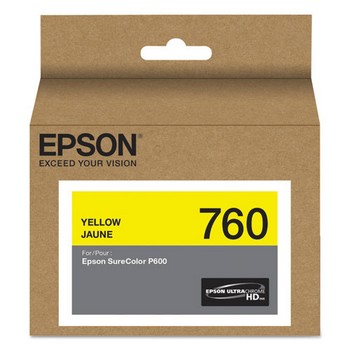 Epson T760 Yellow, Standard Yield Ink Cartridge, Epson T760420