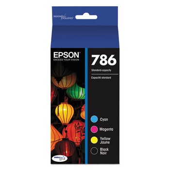 Epson 786 Black/Cyan/Magenta/Yellow Ink Cartridge, Epson T786120BCS