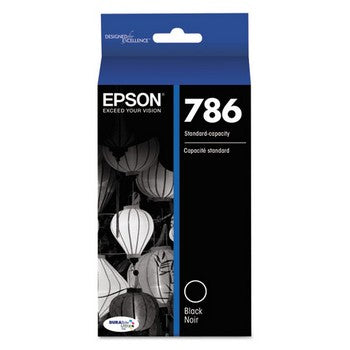 Epson 786 Black, Standard Yield Ink Cartridge, Epson T786120D2