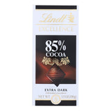 Lindt Chocolate Bar - Dark Chocolate - 85 Percent Cocoa - Extra Dark - 3.5 Oz