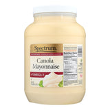 Spectrum Naturals Canola Mayonnaise - Case Of 4 - 1 Gal