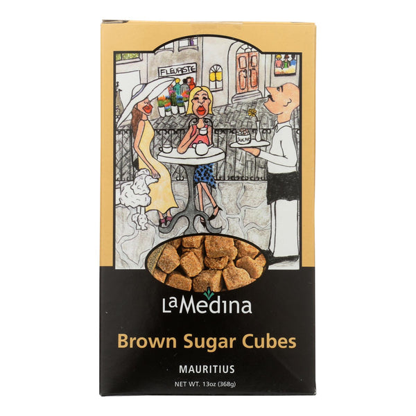 La Medina Sugar Cubes - Brown - Case Of 12 - 13 Oz.