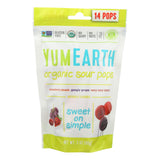 Yummy Earth Organic Super Sour Standup Lollipops - 3 Oz - Case Of 6
