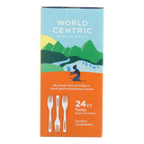 World Centric Corn Starch Fork - Case Of 12 - 24 Count