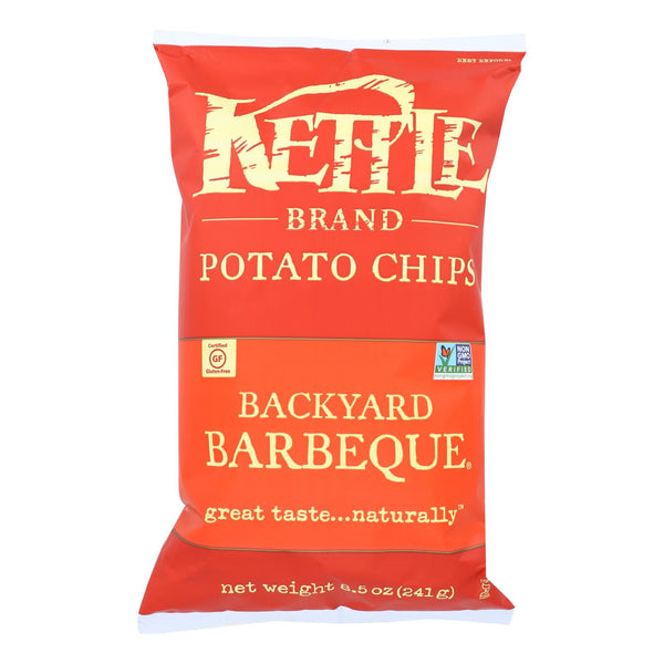 Kettle Brand Potato Chips - Backyard Barbeque - Case Of 12 - 8.5 Oz.